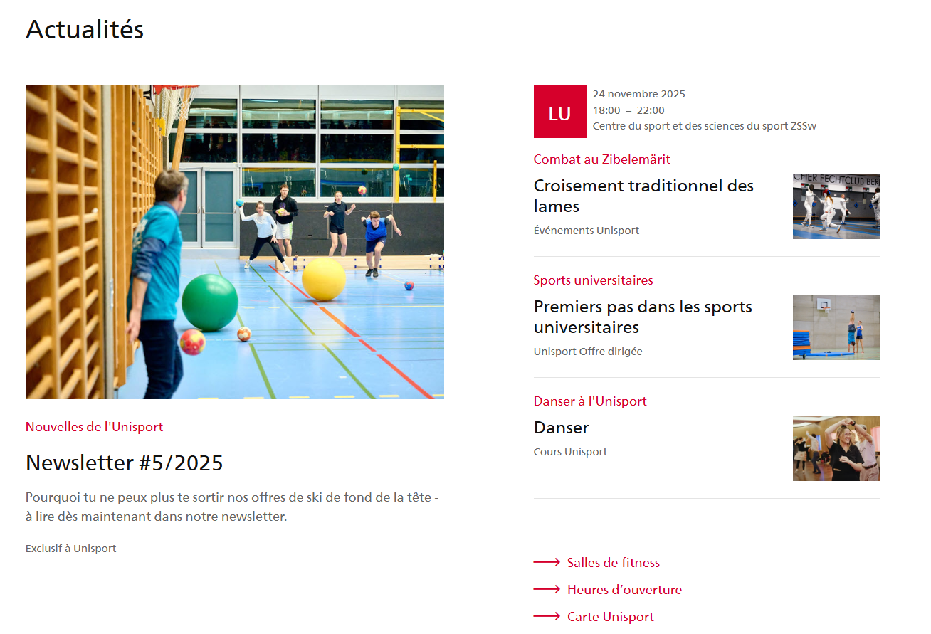 Unisport Website